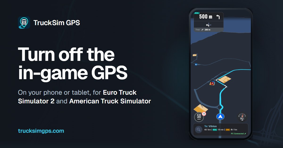 TruckSim GPS | GPS en tiempo real para ETS2 y ATS
